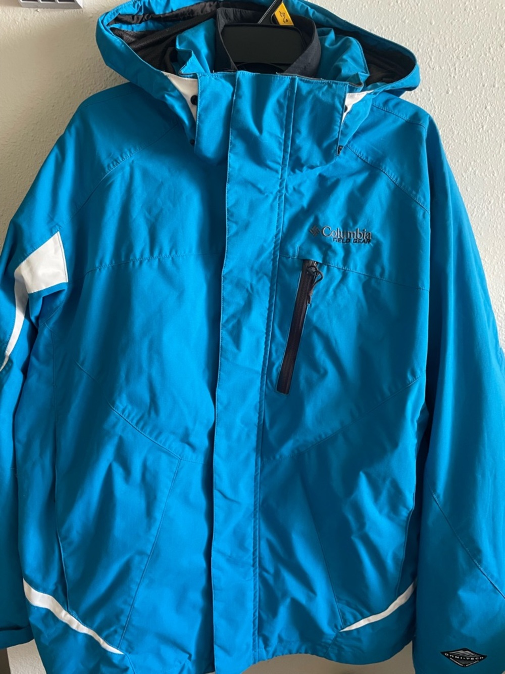 Columbia Teal Blue Performance Omnitech Men's Jacket EUC - Picture 3 of 7